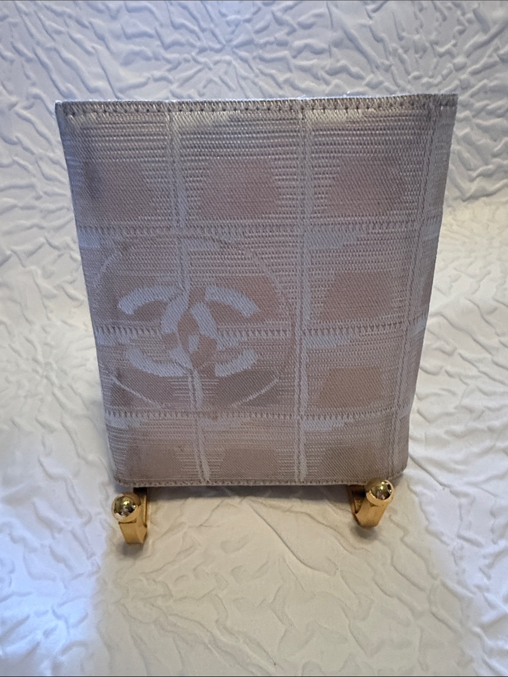 Chanel Beige Canvas Card Trifold Wallet - Picture 2 of 9